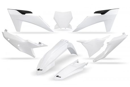 UFO Plastsett 5-delt KTM SX/SXF125-450 23-24 Hvit