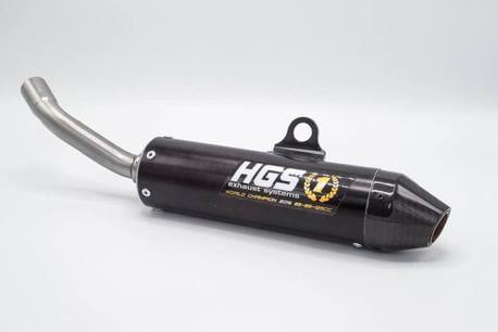 HGS Lyddemper Svart med karbonendehette2T Racing KTM125 23-.. HVA TC125 23