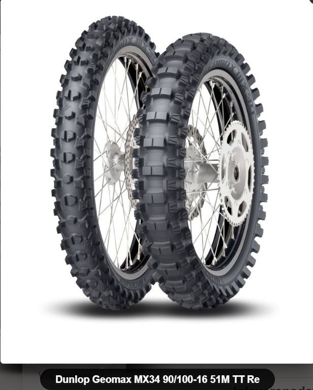 Dunlop Geomax MX34 90/100-16 51M TT Re