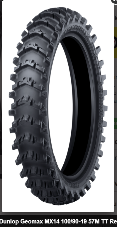 Dunlop Geomax MX14 100/90-19 57M TT Re