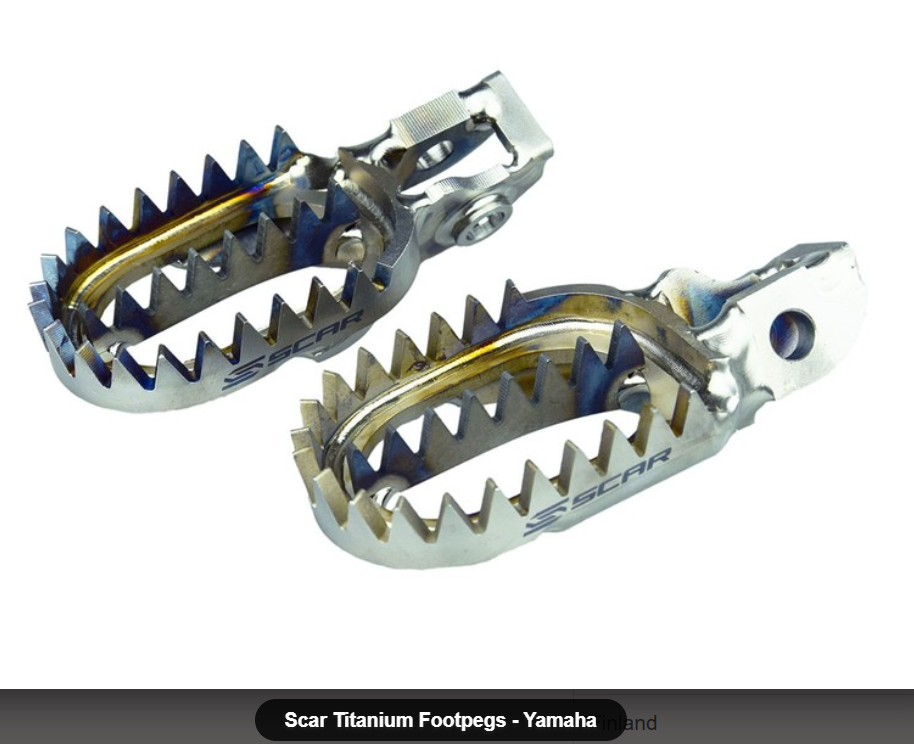 Scar Titanium Footpegs - Yamaha YZ 85